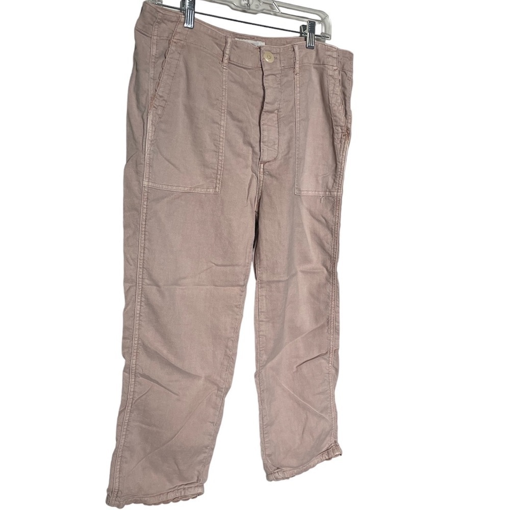 THE GREAT. Blush Ric Rac Cropped Pants - Picture 2 of 12